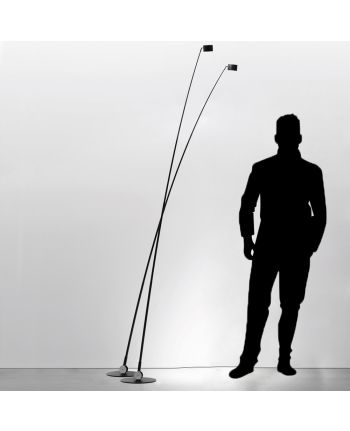 LAMPA DE PODEA ALTO S NEGRU + CROM