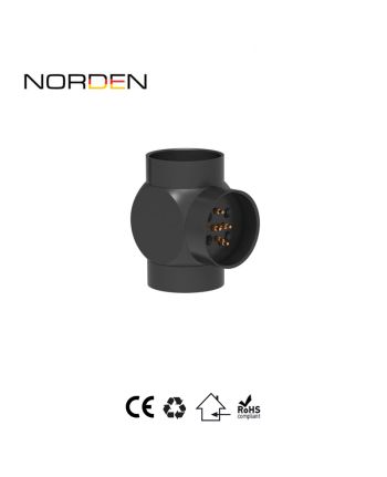 CONECTOR TRIPLU SINA NORDEN 5MM