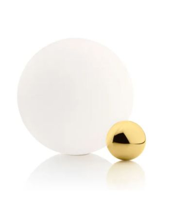 VEIOZA LITOS DIA 25CM AURIU + GLOB STICLA ALBA