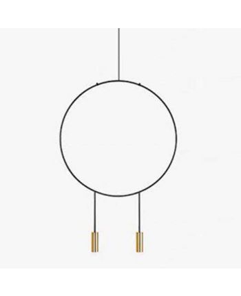 CORP DE ILUMINAT PE FIR FINO R2 DIA 60CM NEGRU + AURIU