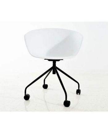 SCAUN SM-1343C PLASTIC GRI PICIOR METALIC NEGRU