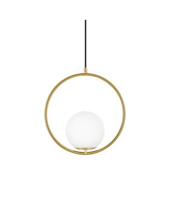 CORP DE ILUMINAT PE FIR MARTY 30 CM AURIU + STICLA ALBA