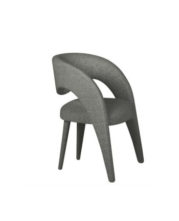 SCAUN DINING FENIX TAPITAT GRI-ANTRACIT - LANA SINTETICA C-05