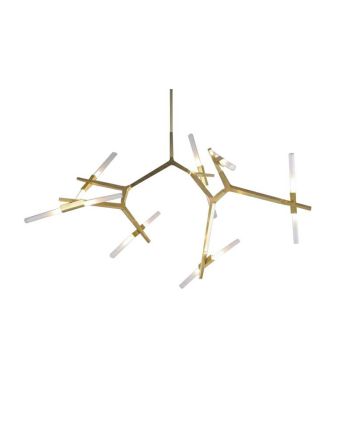 CORP DE ILUMINAT SUSPENDAT LINIAR STICKS LIGHT AURIU - STICLA ALBA