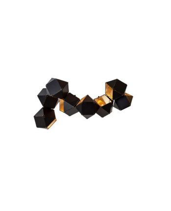 CORP DE ILUMINAT PE FIR BRICKS-8 NEGRU+AURIU