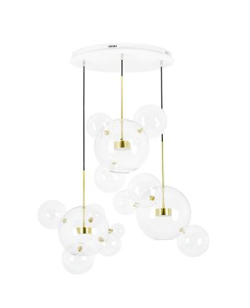 CORP DE ILUMINAT SUSPENDAT BOL 3A AURIU - STICLA TRANSPARENTA