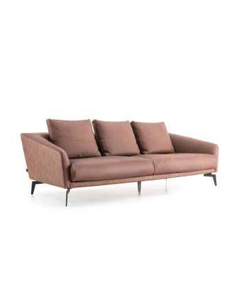 CANAPEA NAVIA 3S 176 CM PIELE CONIAC
