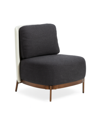 FOTOLIU MIMA TEXTIL GRI INCHIS + MICRO-PIELE BEJ