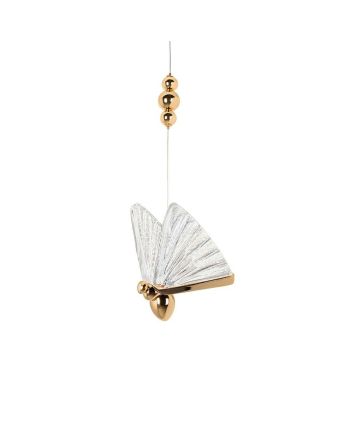 CORP DE ILUMINAT PE FIR BUTTERFLY P1 TRANSPARENT + AURIU