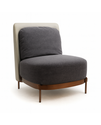 FOTOLIU NOF-801E MICROFIBRA GRI CU PICIOR METALIC BRONZ