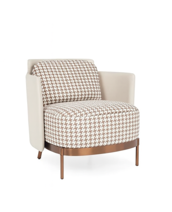 FOTOLIU MIMO TEXTIL ZIG-ZAG CREM + MICRO-PIELE BEJ