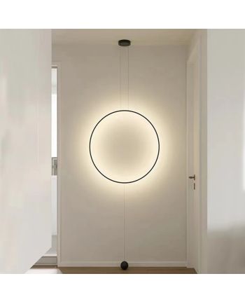 CORP DE ILUMINAT PE FIR HALO 100 CM NEGRU
