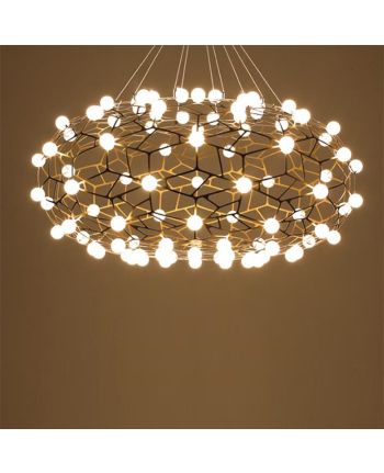 CORP DE ILUMINAT PE FIR ZENGO DIA 100CM AURIU - GLOB ALB