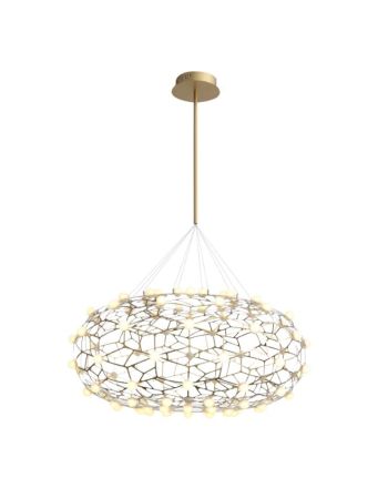 CORP DE ILUMINAT PE FIR ZENGO DIA 80CM AURIU - GLOB ALB