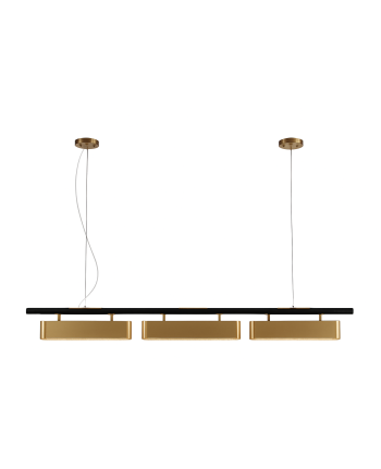 CORP DE ILUMINAT PE FIR ODETTE AURIU + NEGRU