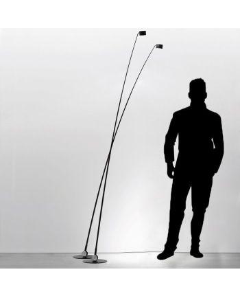 LAMPA DE PODEA ALTO NEGRU+CROM