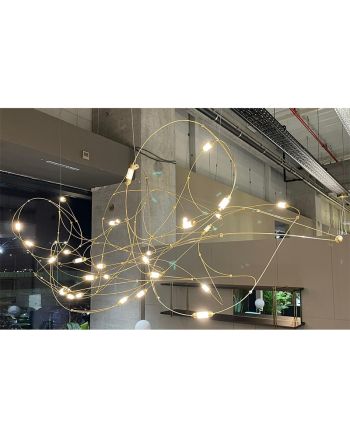 CORP DE ILUMINAT PE FIR ANDROMEDA L 180 CM CUPRU