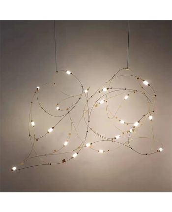 CORP DE ILUMINAT PE FIR ANDROMEDA DIA 135 CM CUPRU