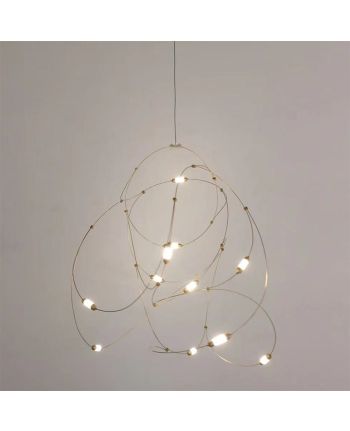 CORP DE ILUMINAT PE FIR ANDROMEDA DIA 80 CM CUPRU