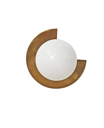 LAMPA DE PERETE APOLO ALAMA - GLOB STICLA ALBA