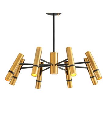 CORP DE ILUMINAT SUSPENDAT ARANIO 8 AURIU + NEGRU