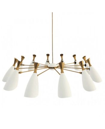 CORP DE ILUMINAT SUSPENDAT ARIA B9 ALB+AURIU