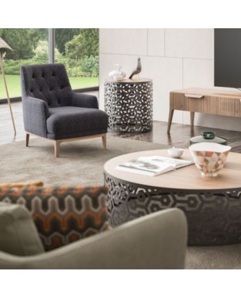 FOTOLIU GRANO TAPITAT GRI / PICIOR LEMN