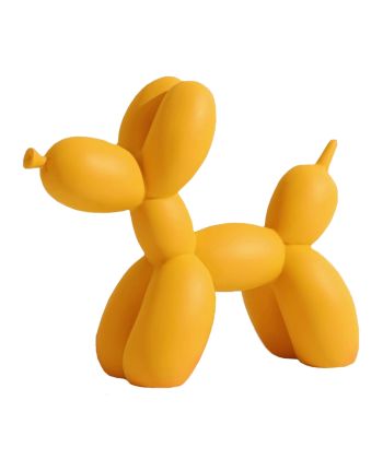 STATUETA DECORATIVA BALLOON DOG GALBEN