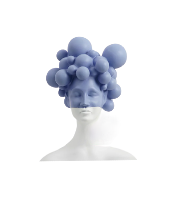 STATUETA DECORATIVA BALLOON HEAD BLUE