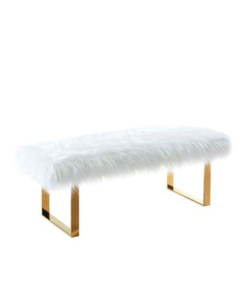 BANCHETA CORINE 120 CM ALB