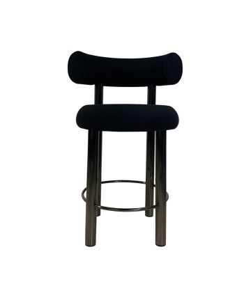 SCAUN BAR VARGAS TAPITAT ( CASMIR H18-25) - PICIOR NEGRU