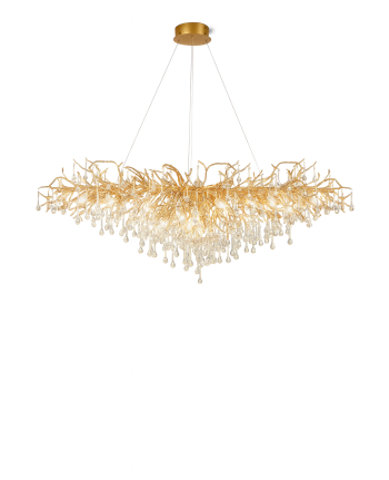 CANDELABRU DIVINO AURIU+STICLA TRANSPARENTA