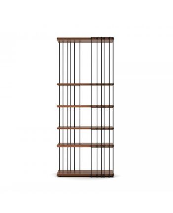 BIBLIOTECA CROSS A 90 CM X 221 CM CADRU METALIC NEGRU