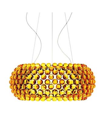 CORP DE ILUMINAT PE FIR BUBBLE GLASS DIA 65CM CHIHLIMBAR