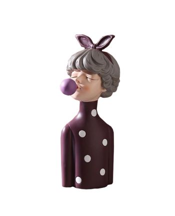 STATUETA DECORATIVA BUBBLEGUM GIRL MOV