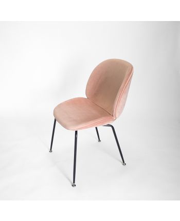 SCAUN DINING BUSCO STAR TAPITAT CATIFEA ROZ-51 / PICIOR NEGRU