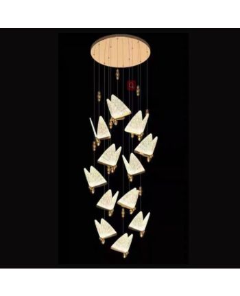 CORP DE ILUMINAT PE FIR BUTTERFLY R12 TRANSPARENT + AURIU