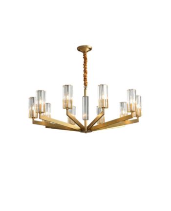 CANDELABRU REMIGIO DIA 80 CM AURIU + STICLA TRANSPARENTA