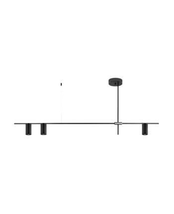 CORP DE ILUMINAT SUSPENDAT CARTIS 3 NEGRU+NEGRU