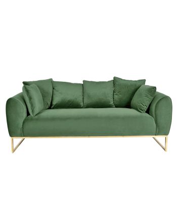 CANAPEA HOUSTON VERDE CATIFELAT CC250-43 - PICIOR AURIU - 195CM