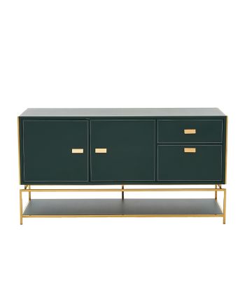 COMODA SONIA 150 CM MICRO-PIELE VERDE