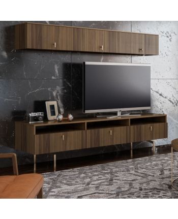 SET CONSOLA TV FOREST 220 CM  / MDF NUC