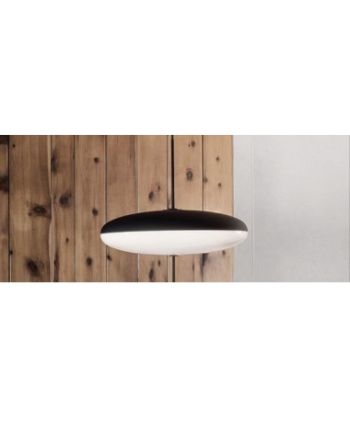 CORP DE ILUMINAT PE FIR BULMO DIA 50CM ALB+NEGRU