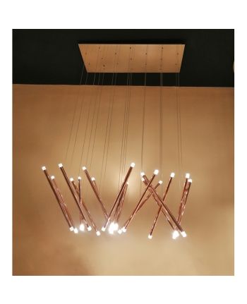 CORP DE ILUMINAT PE FIR CALIX L17 AURIU-ROZE