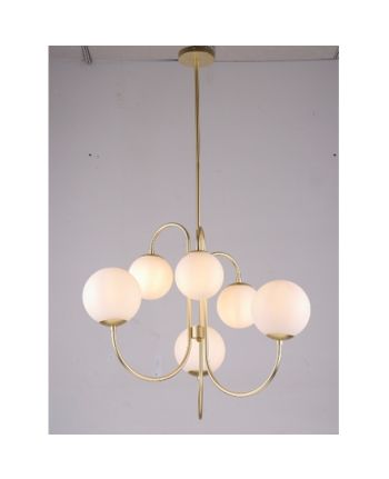 CORP DE ILUMINAT PE FIR CAMILLA 6L AURIU