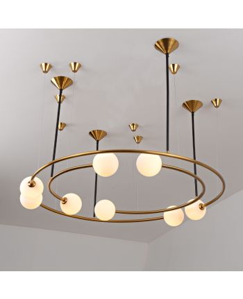 CORP DE ILUMINAT PE FIR CENTUSA DIA 80CM AURIU