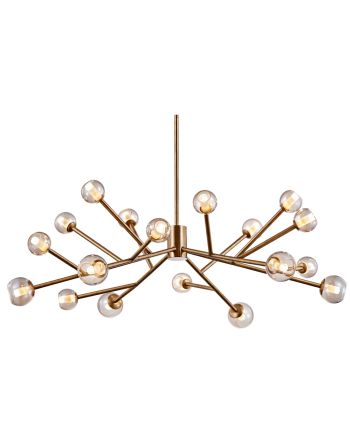 CORP DE ILUMINAT PE FIR CLARITAS 18 AURIU + STICLA TRANSPARENTA