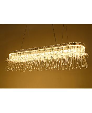 CORP DE ILUMINAT PE FIR GLADIS 150CM CROM + TRANSPARENT