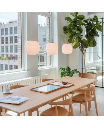 CORP DE ILUMINAT PE FIR ROVA S 25CM - GLOB STICLA ALBA