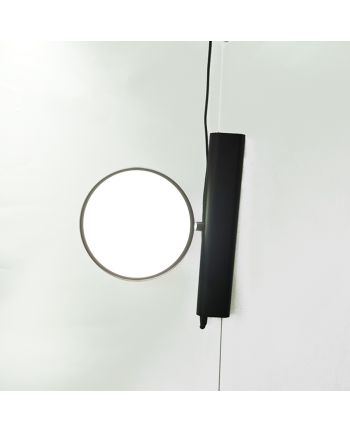 CORP DE ILUMINAT PE FIR COMPO DIA 20CM NEGRU